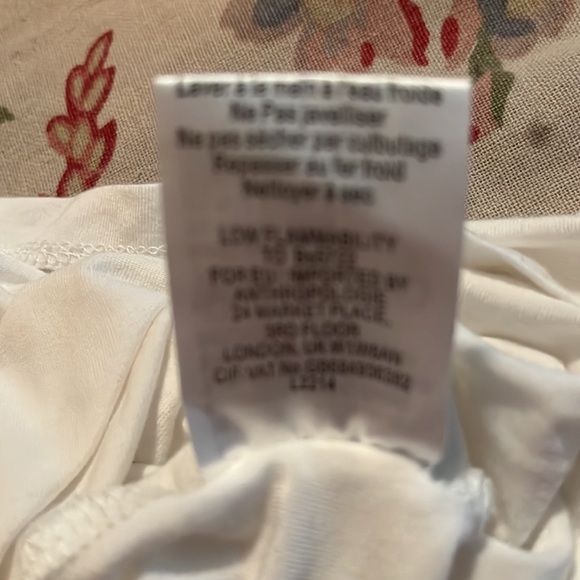 ANTHROPOLOGIE Lea & Viola Size 3X White Poet Blouse Tunic PussyBow Stretch $120 - Picture 14 of 16